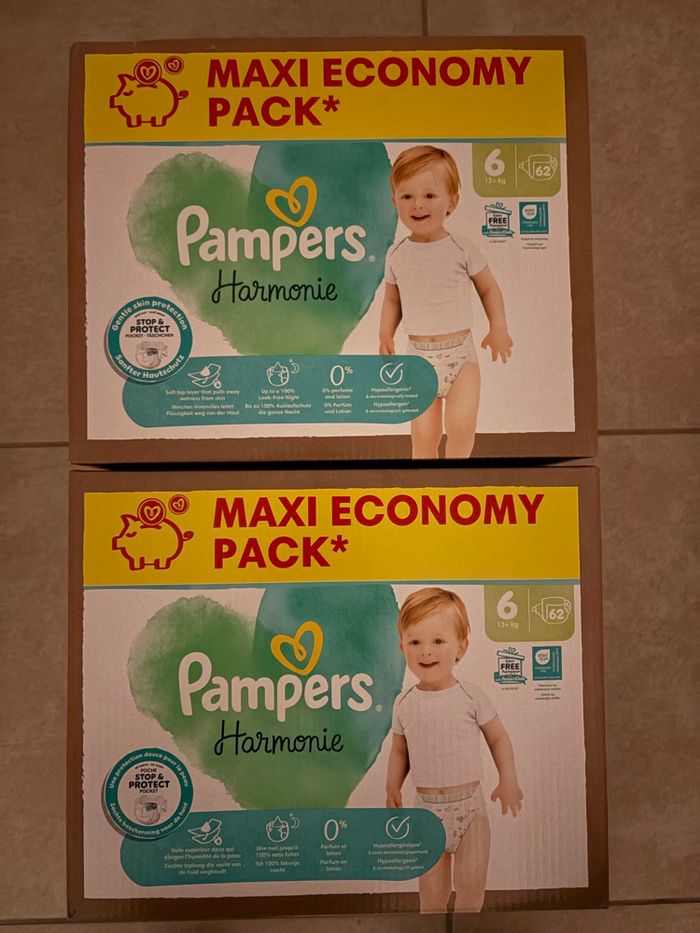 Couches Pampers Harmonie Taille 6 Neuf