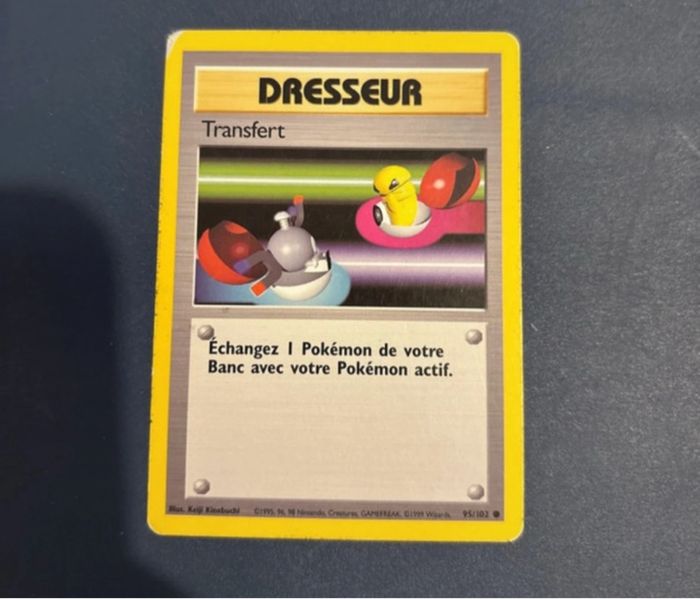 Carte Pokémon Wizards Transfert 95/102 Set de base