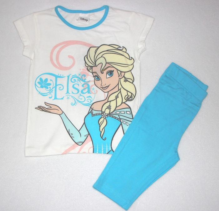 pyjama fille la reine des neiges disney turquoise