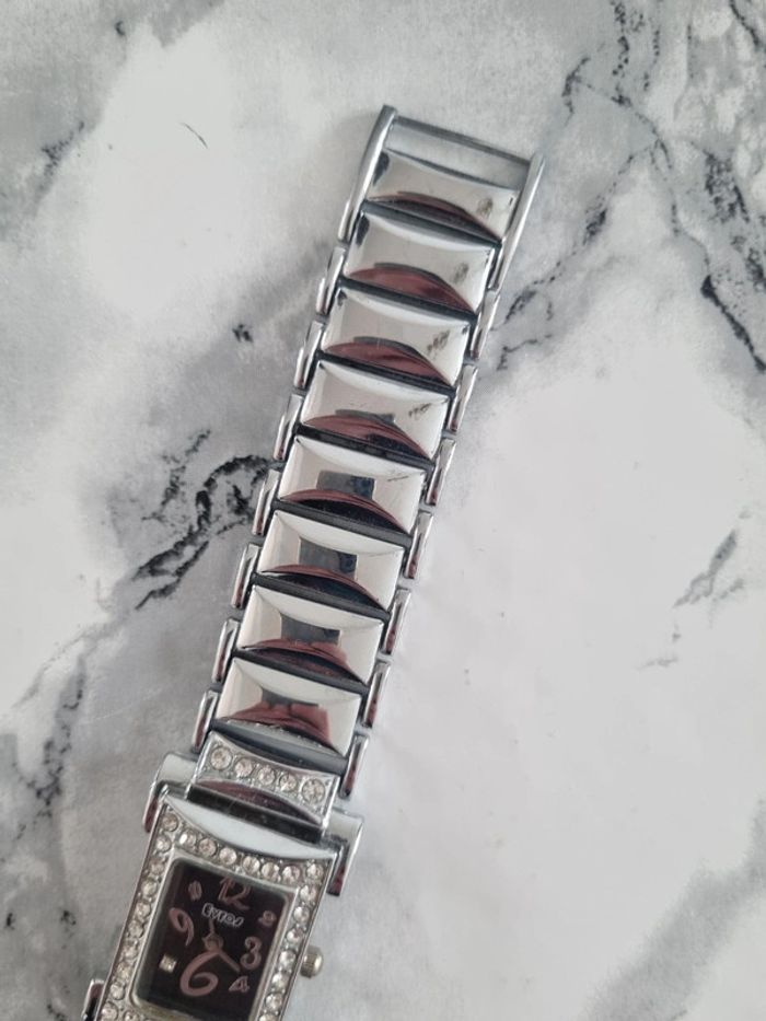 Montre argenté strass Année '90 - photo numéro 3