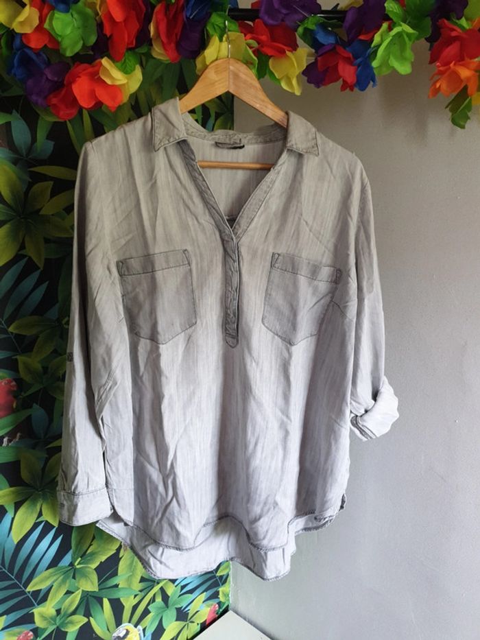 Blouse chemise manches relevables