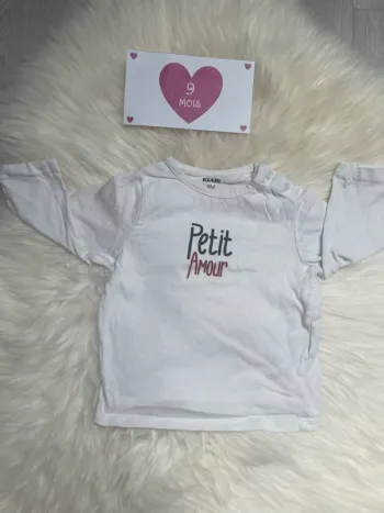9 mois - t-shirt ML « petit amour »