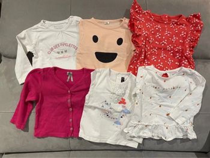 Lot tee-shirts 12 mois