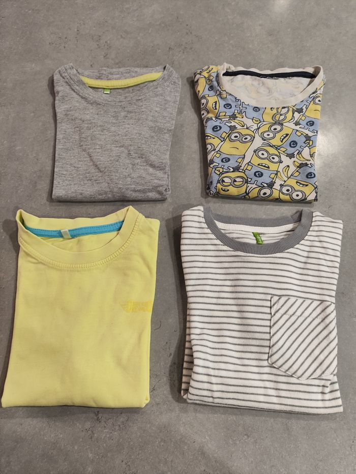 Lot de 4 t-shirts garçon – 5 ans – manches courtes - photo numéro 1
