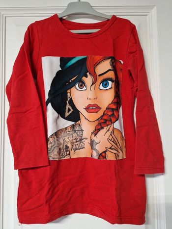 Robe 6 ans jasmine disney rouge