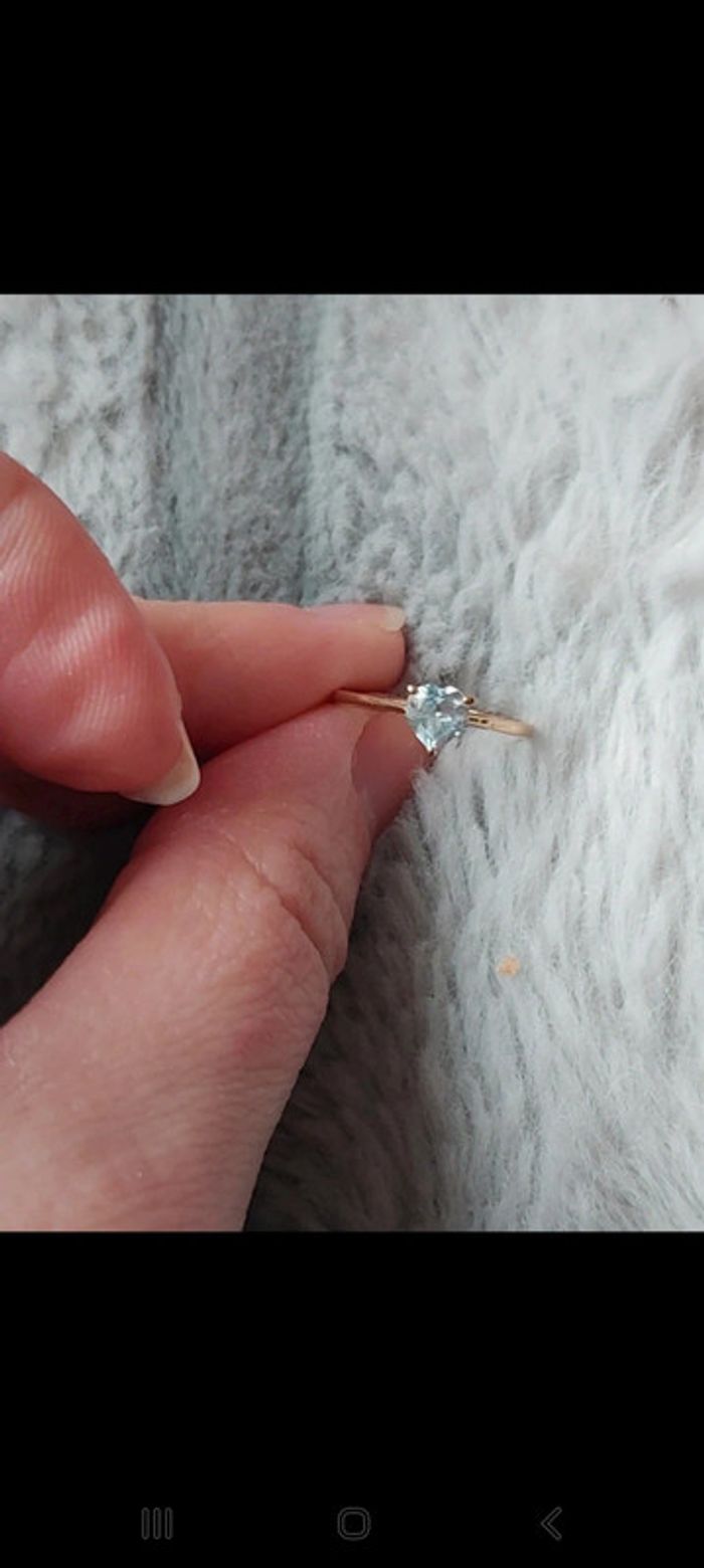 Bague or et saphir - photo numéro 2