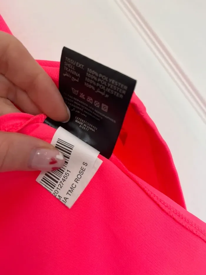Tee shirt sport rose fluo - photo numéro 5