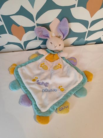 Doudou plat lapin baby nat