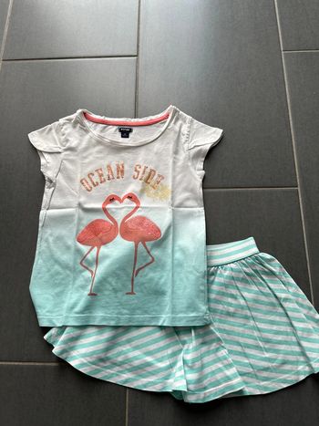 Ensemble jupe short et t-shirt fille 4 ans kiabi
