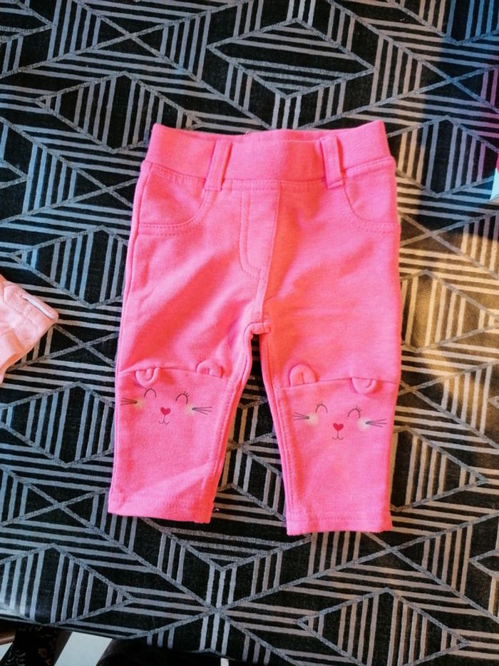 Pantalon TeX t-shirt lulu castagnette 3 mois - photo numéro 2