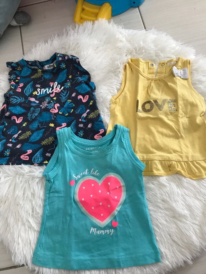 Lot débardeur bébé fille