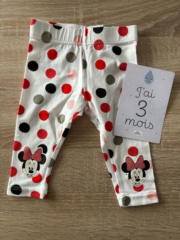 Legging à pois Minnie t.3m