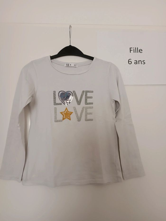 T-shirt ml tex love 6 ans