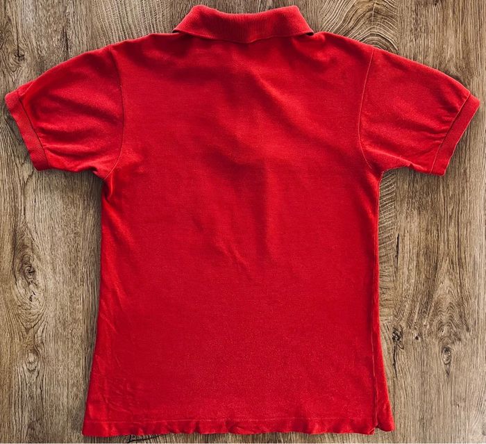Polo/chemise/t.shirt rouge Lacoste (logo brodé) pour homme, taille 3 (S taille française) - photo numéro 3