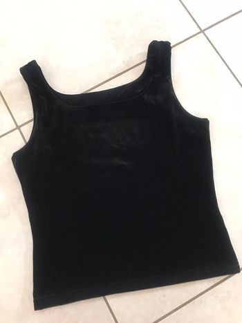 Débardeur velours noir kiabi 40