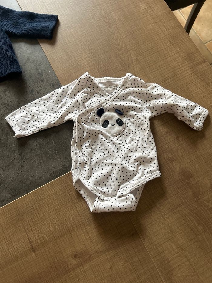 Ensemble 3 pièces en point mousse bébé taille 3 mois Verbaudet - photo numéro 3