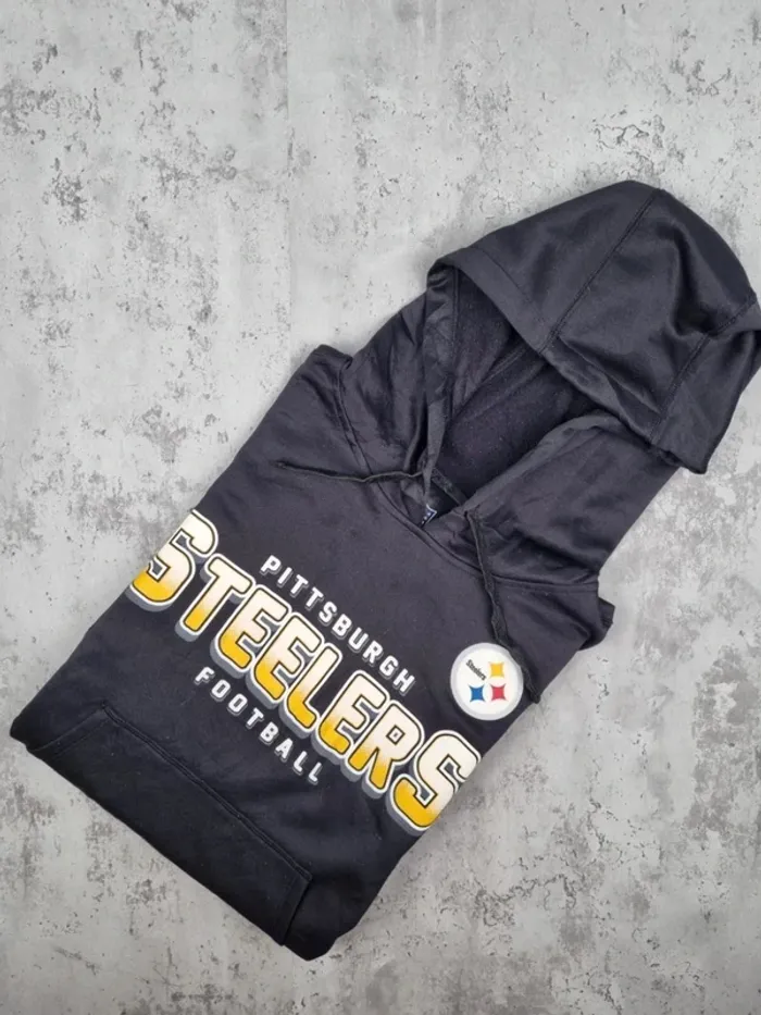 Pull à capuche NFL Pittsburgh Steelers – Taille L Femme (mesures en photos)
