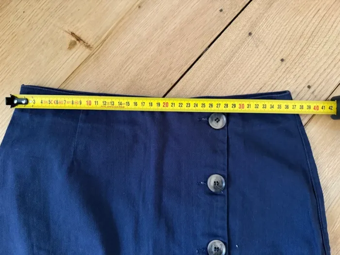 Jupe bleu marine en très bon état cache cache taille 36 - photo numéro 5