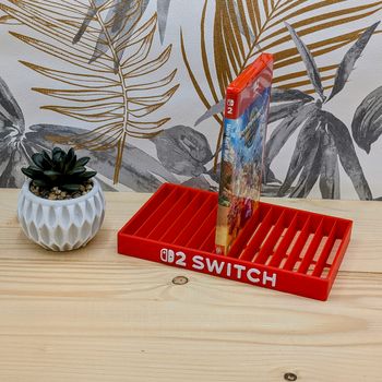 Nintendo Switch 2 Support 15 boitiers  (Rouge & Blanc)
