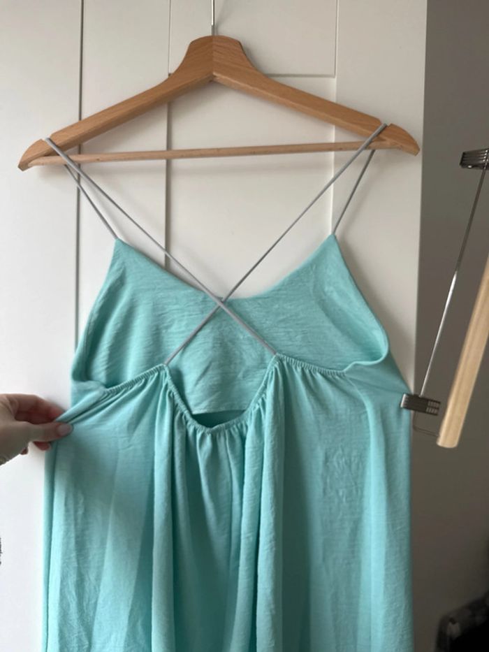 Robe longue bleu turquoise - photo numéro 4