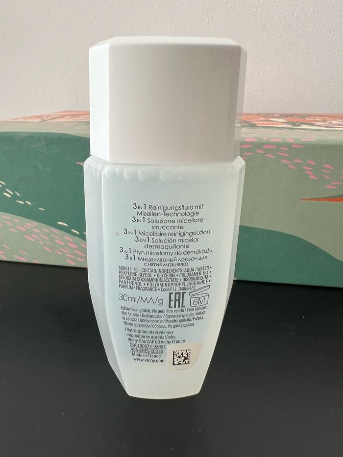 Eau micellaire démaquillante 3 en 1 Vichy 30 ml - photo numéro 2