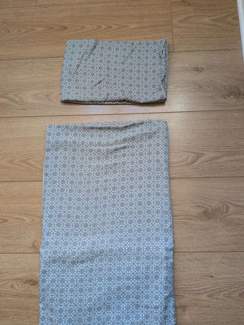 Housse de couette 1 personne, réversible 