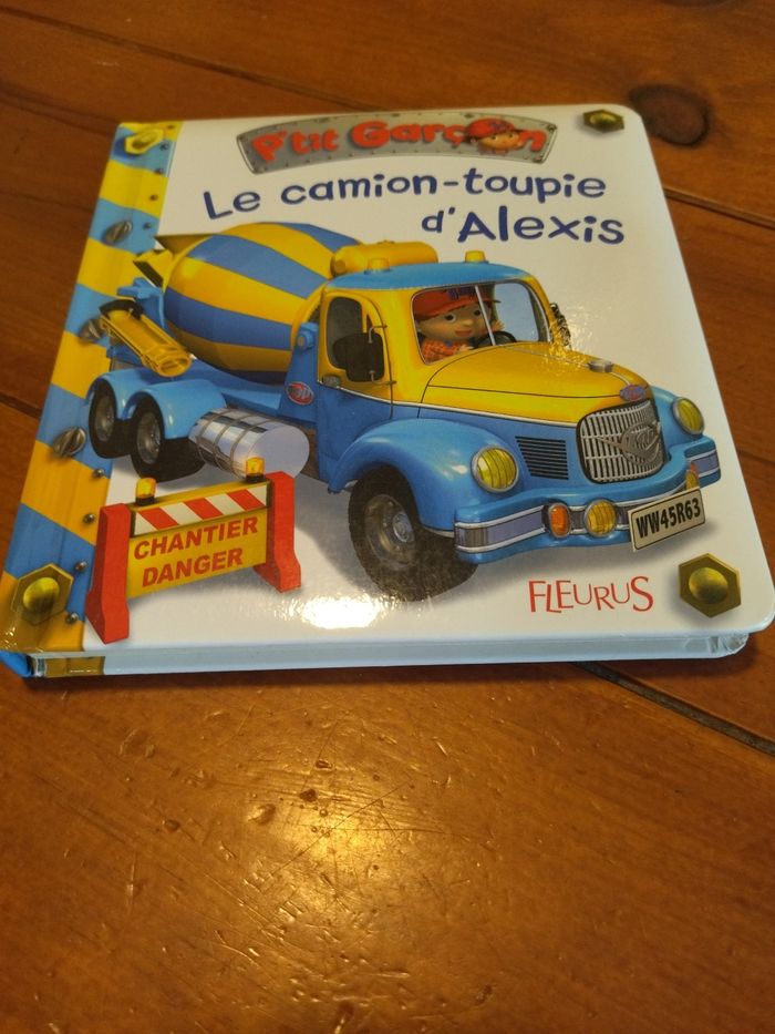 Livre le camion-toupie d'Alexis