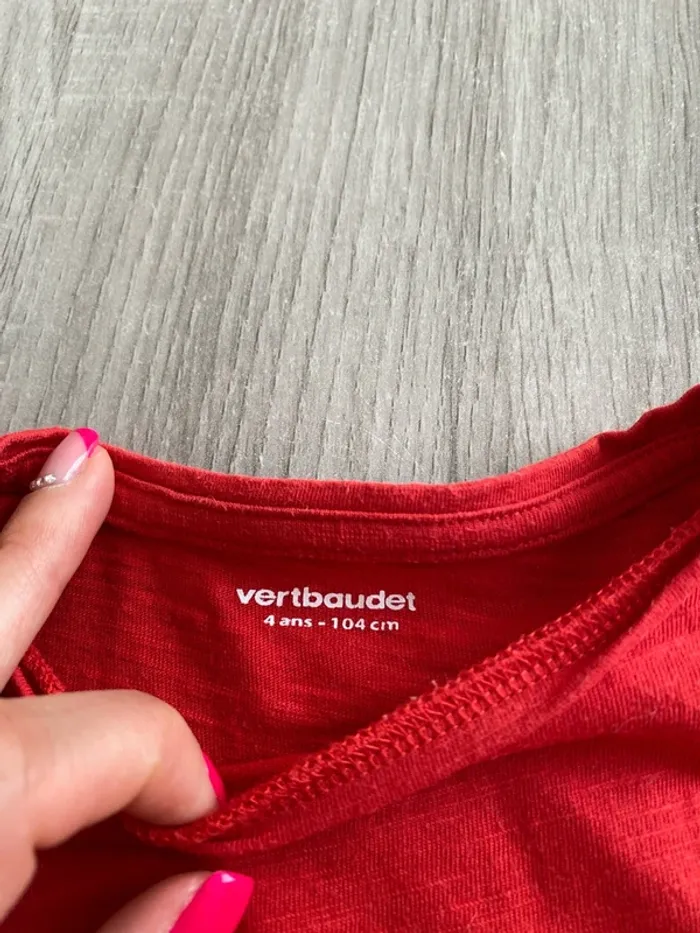 T-shirt manches longues verbaudet 4 ans - photo numéro 3