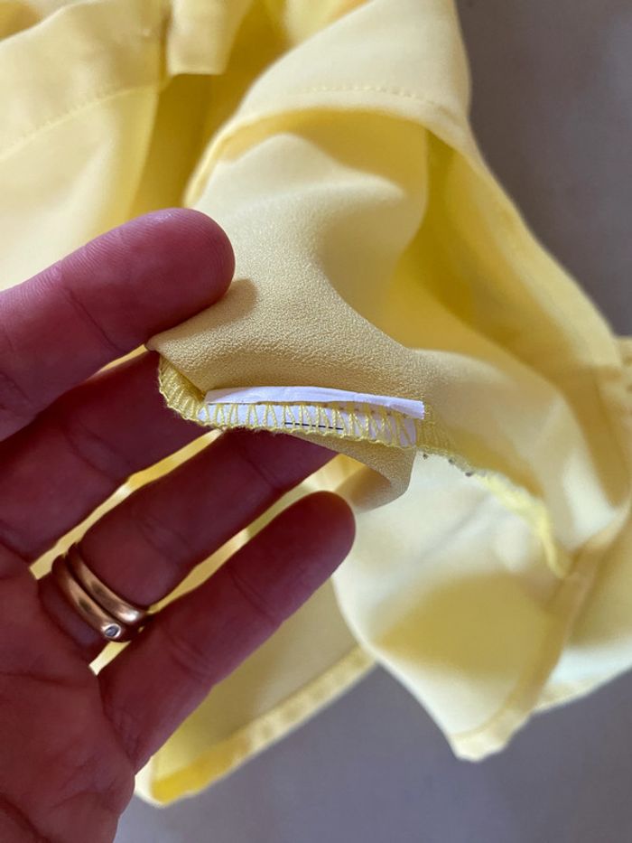 Chemise Laura Jo jaune taille S - photo numéro 15