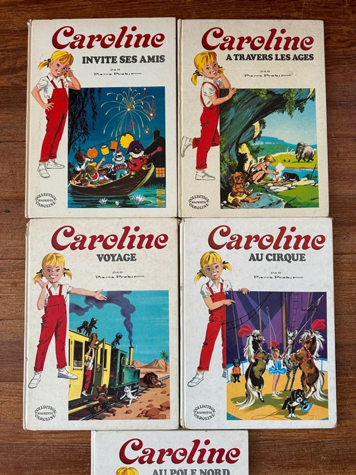 Pierre Probst - Lot de 5 livres complets État Satisfaisant Caroline bd Grands Albums Hachette - photo numéro 3