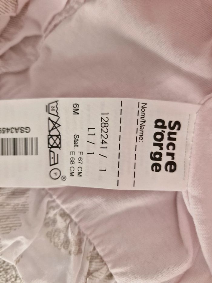Ensemble Sucre d'orge été 6M neuf : blouse + short - photo numéro 11