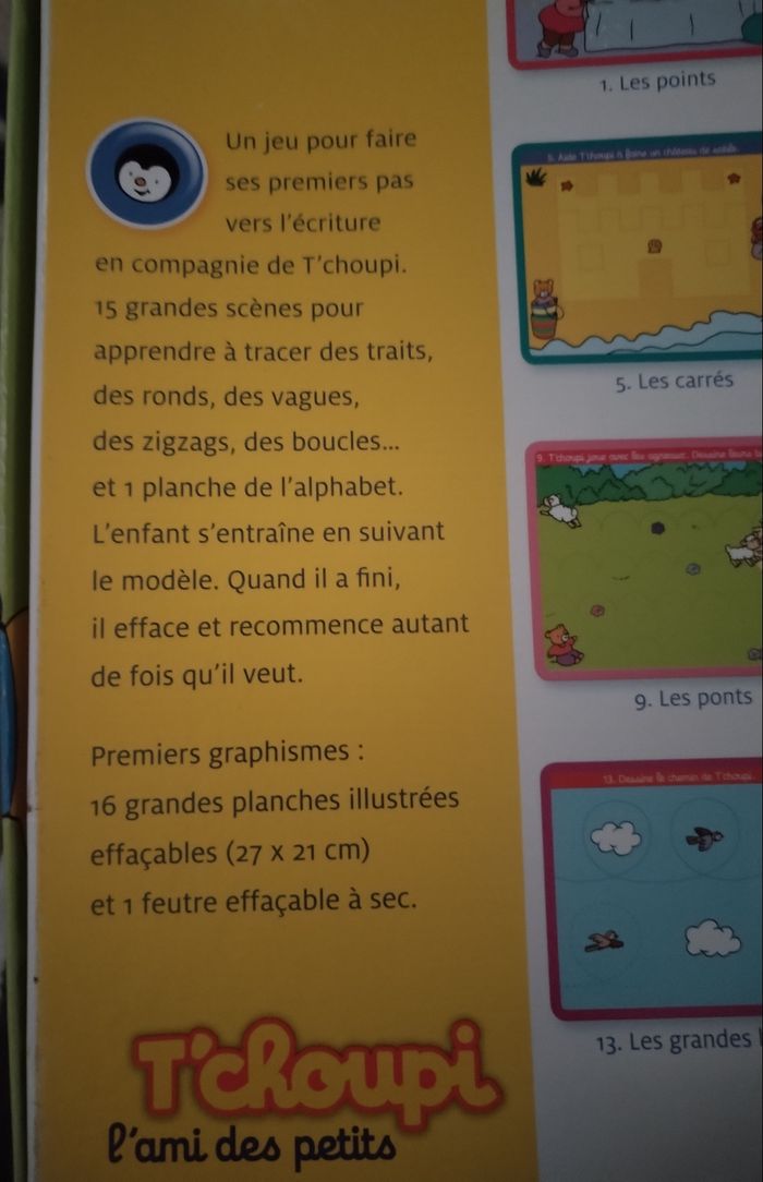 Jeux écritures et dessins T'choupi premiers graphismes "Nathan" - photo numéro 9