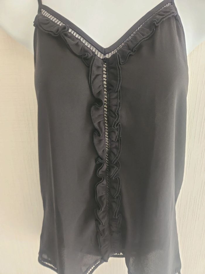 Débardeur chic détails ajourés Mango XS noir - photo numéro 5