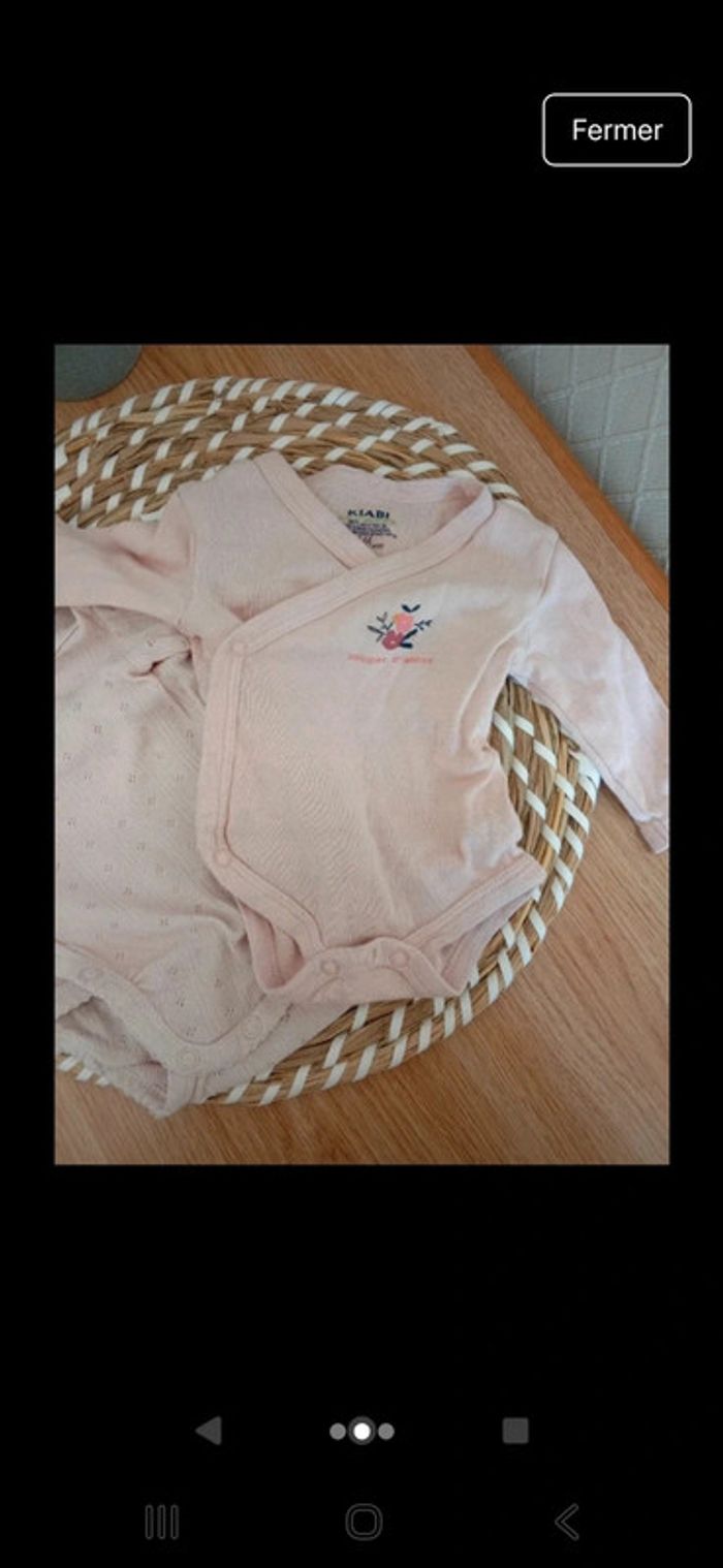 Lot body 1 mois kiabi h&m - photo numéro 2