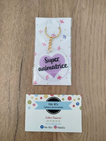 Porte-clé super animatrice