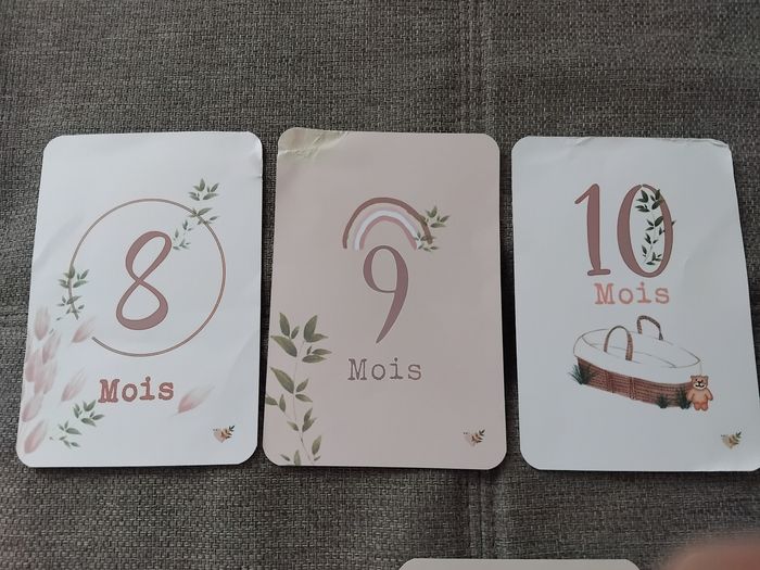 Cartes étapes bebe - photo numéro 2