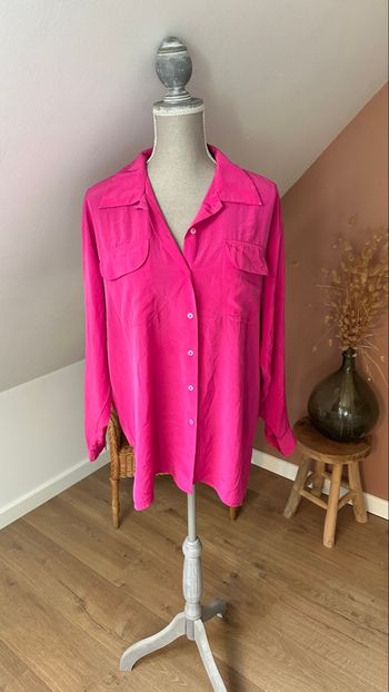 🍃 Chemise fushia vintage – Picwick Paris – Taille 42/44 – Bon état