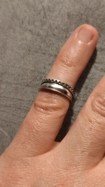 Bague fantaisie métal argenté