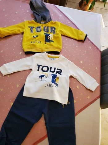 Ensemble 3 pièces 6-9 mois excellent état stelle&pupi