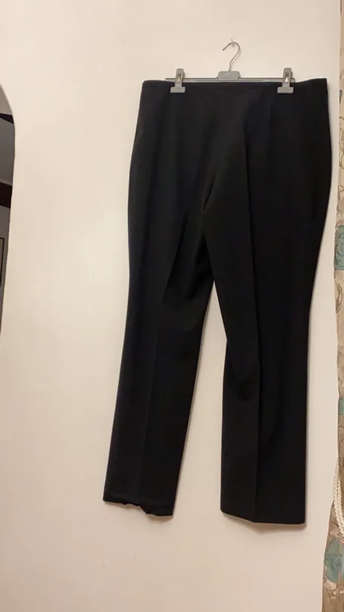 Pantalon noir droit large Faber - photo numéro 2