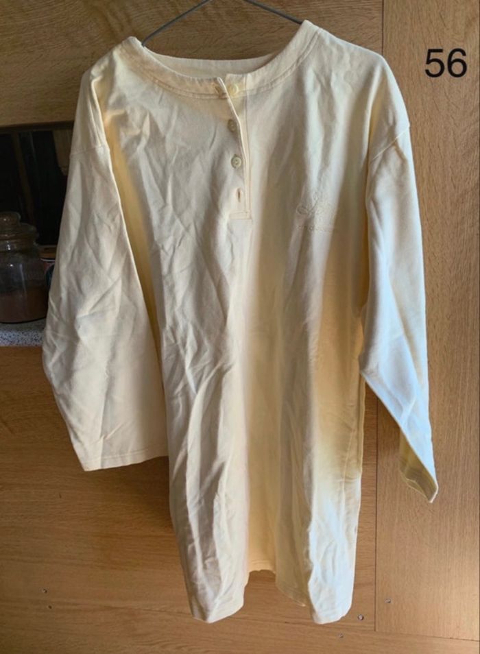 Chemise de nuit jaune pâle - photo numéro 2