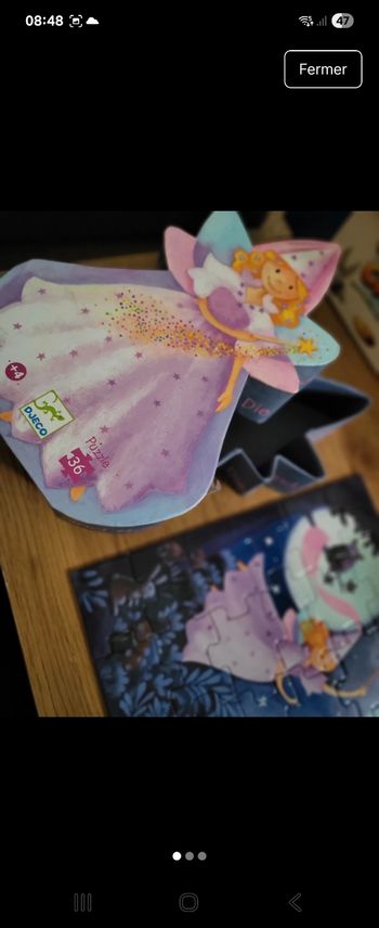 Puzzle fée et licorne