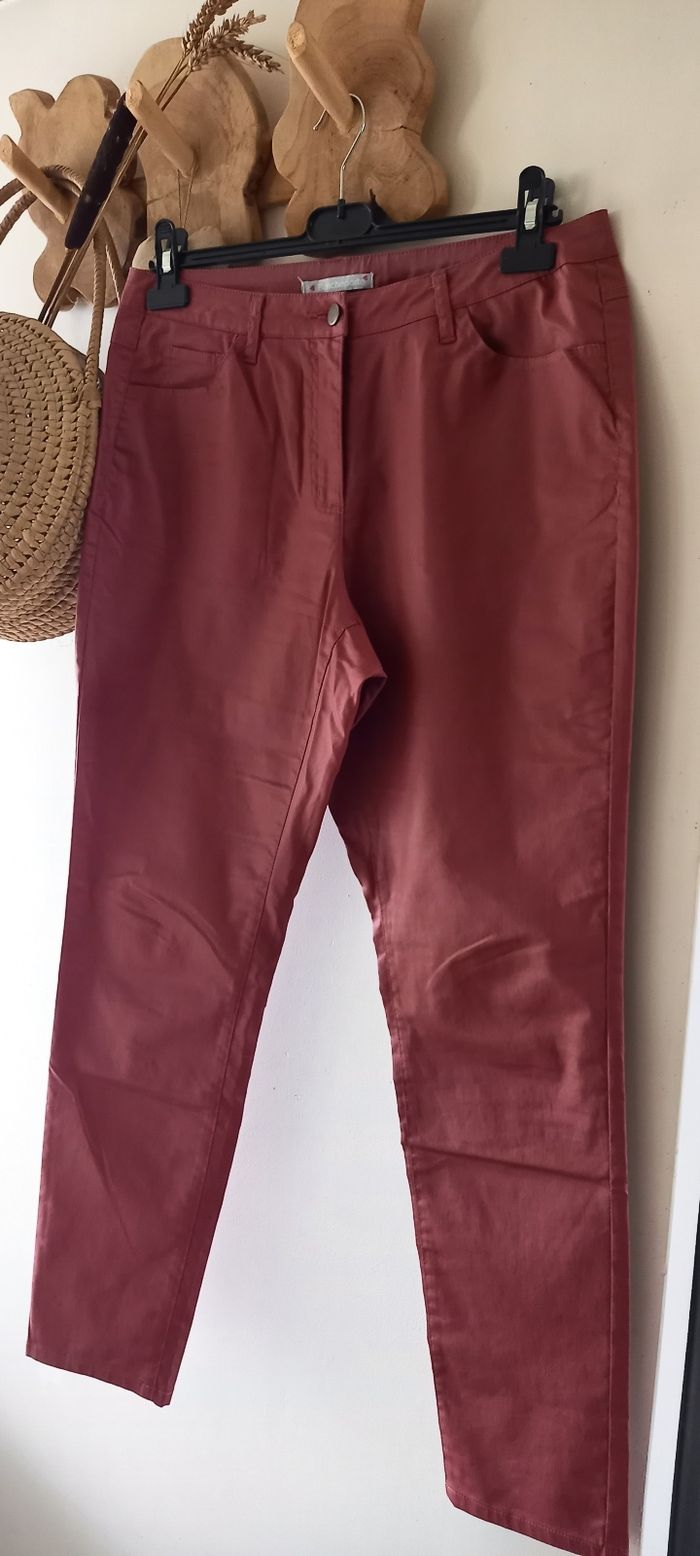 Pantalon enduit "Blancheporte" T 40 Neuf - photo numéro 3