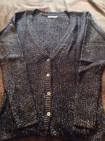 Gilet effet pailleté