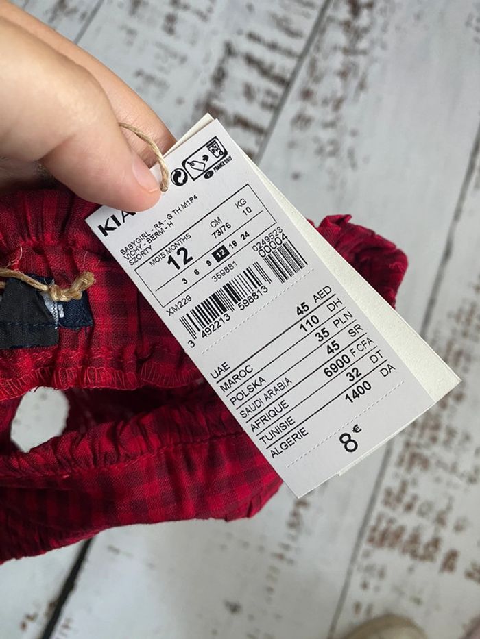 Short rouge Vichy - photo numéro 4