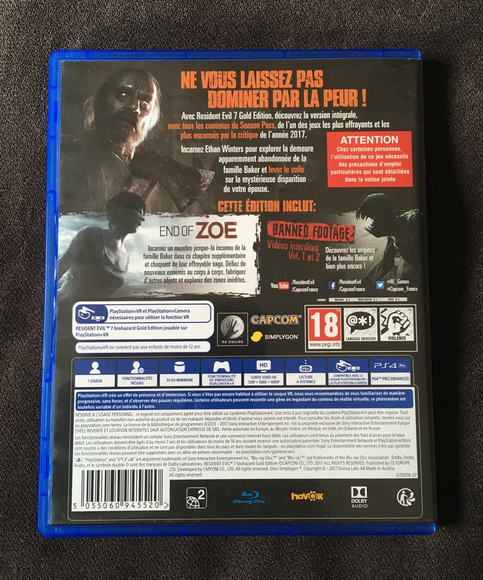Resident Evil 7 Gold Edition sur PS4 FR - photo numéro 2