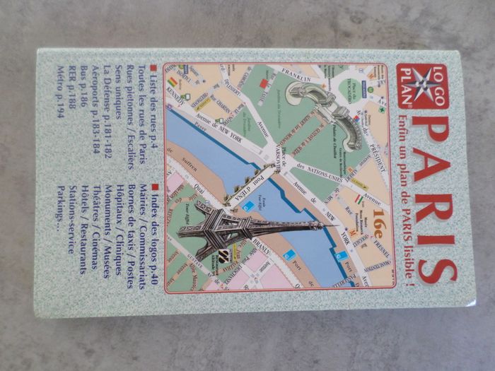 Livre : Paris ! Enfin un plan de Paris lisible - Logoplan - Très bon état