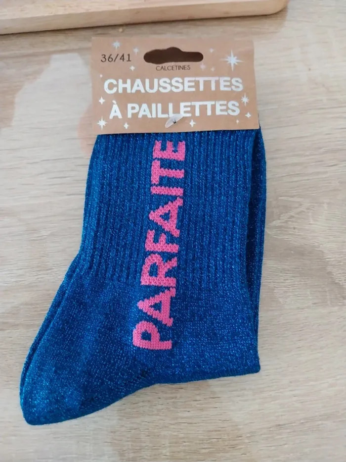 Chaussettes à paillettes Parfaite