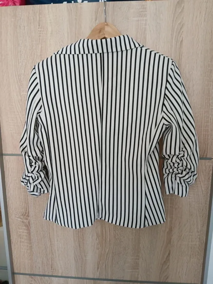Veste marinière miss one 36 rayée - photo numéro 4