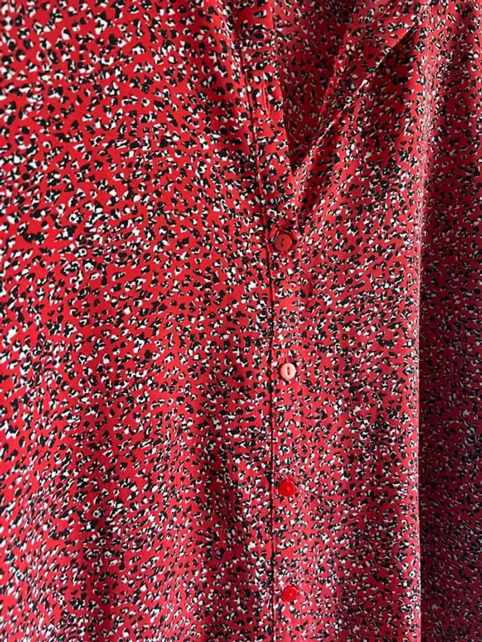 Blouse rouge fleurie Primark - photo numéro 6